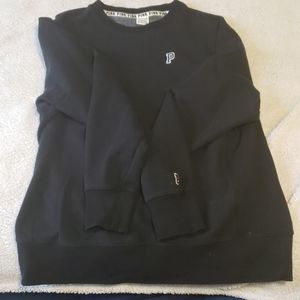 Pink varsity sweatshirt